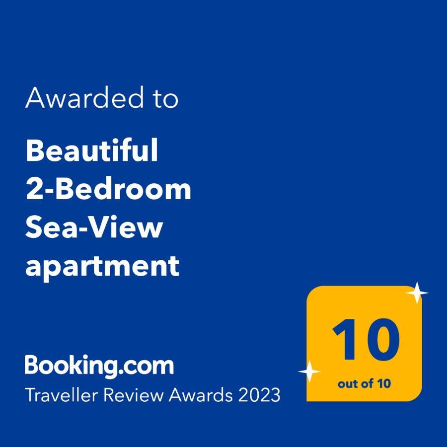 Beautiful 2-Bedroom Sea-View Apartment Netanya Dış mekan fotoğraf